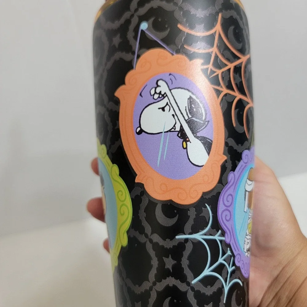NEW! Peanuts Halloween Snoopy &‎ The Gang Boo Friends Frames 20oz Steel Tumbler